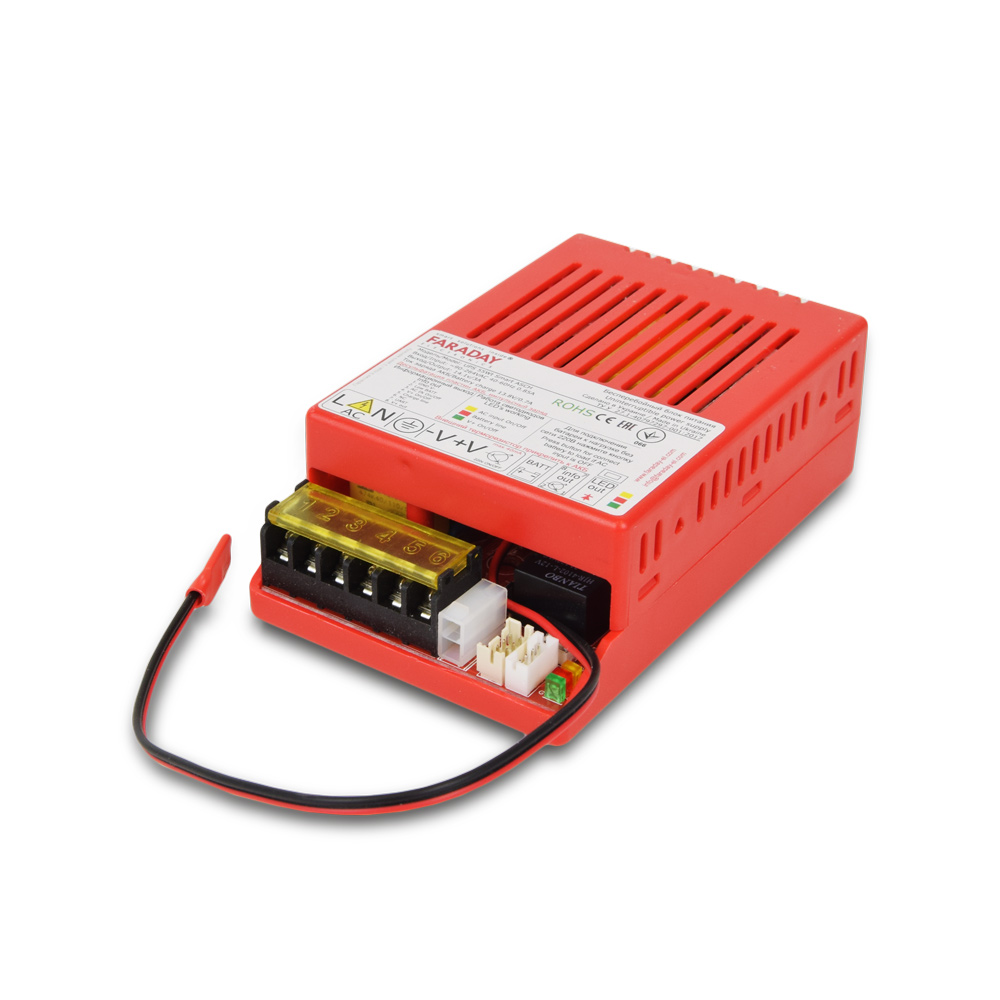 Безперебійний блок живлення Faraday Electronics 55W UPS Smart ASCH PL під акумулятор 9-12А·год в пластиковому корпусі