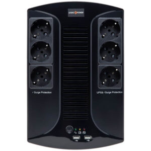 Джерело безперебійного живлення Logicpower LP 850VA-6PS (510W) лінійно-інтерактивне