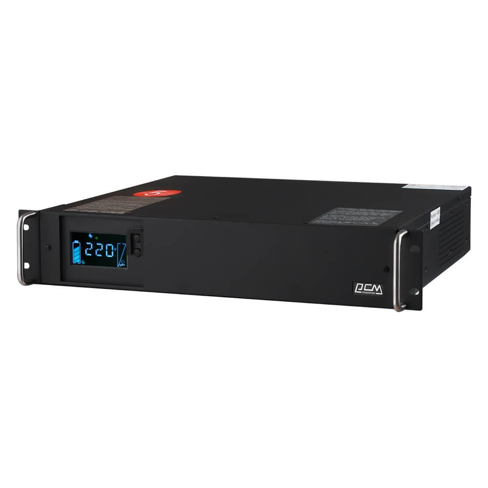 Джерело безперебійного живлення Powercom KIN-1200AP RM LCD 1200ВА / 960Вт лінійно-інтерактивне