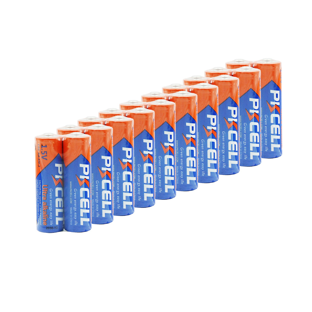 Комплект з 20 батарейок PKCELL Ultra Alkaline AA LR6 1.5V по 2шт./плівка