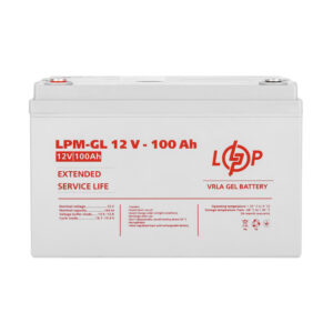 Акумулятор гелевий LogicPower 12В 100А·год (LPM-GL 12V - 100 Ah) GEL