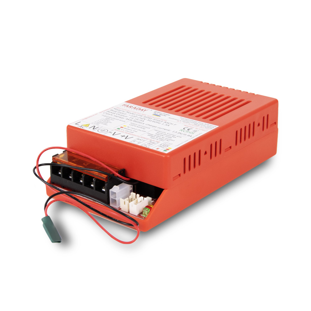 Безперебійний блок живлення Faraday Electronics БП UPS 85W Smart ASCH PL (LFP) під акумулятор 12-18А·год в пластиковому корпусі