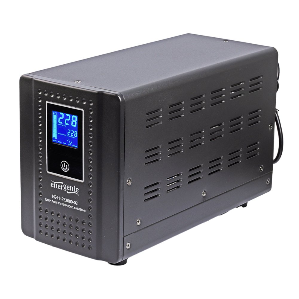 Джерело безперебійного живлення EnerGenie EG-HI-PS2000-02 2000ВА / 1200Вт лінійно-інтерактивне з правильною синусоїдою