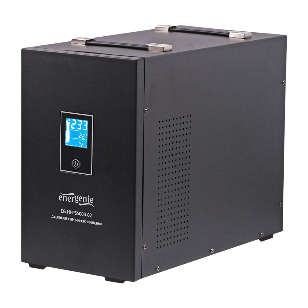 Джерело безперебійного живлення EnerGenie EG-HI-PS5000-02 5000ВА / 3000Вт лінійно-інтерактивне з правильною синусоїдою