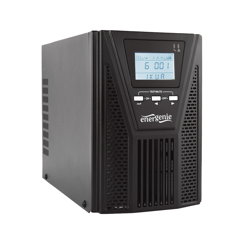 Джерело безперебійного живлення EnerGenie EG-UPSO-1000 1000ВА / 900Вт подвійного перетворення з правильною синусоїдою